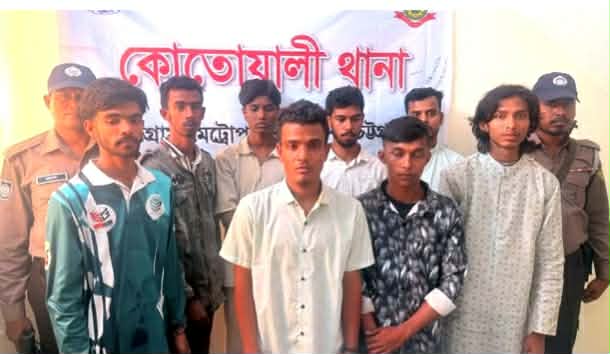 ৮ যুবলীগের নেতাকর্মী আটক